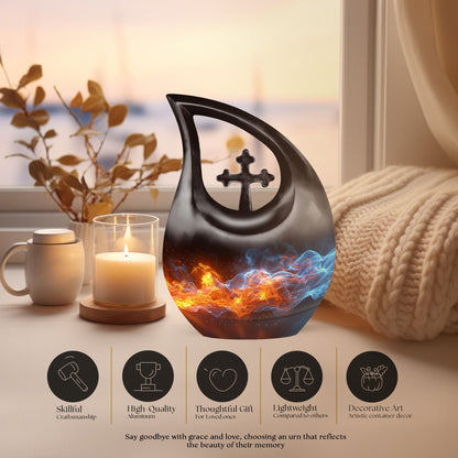large fire urn for memorial