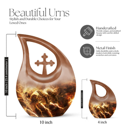 Catholic Cross Drop Large Urn