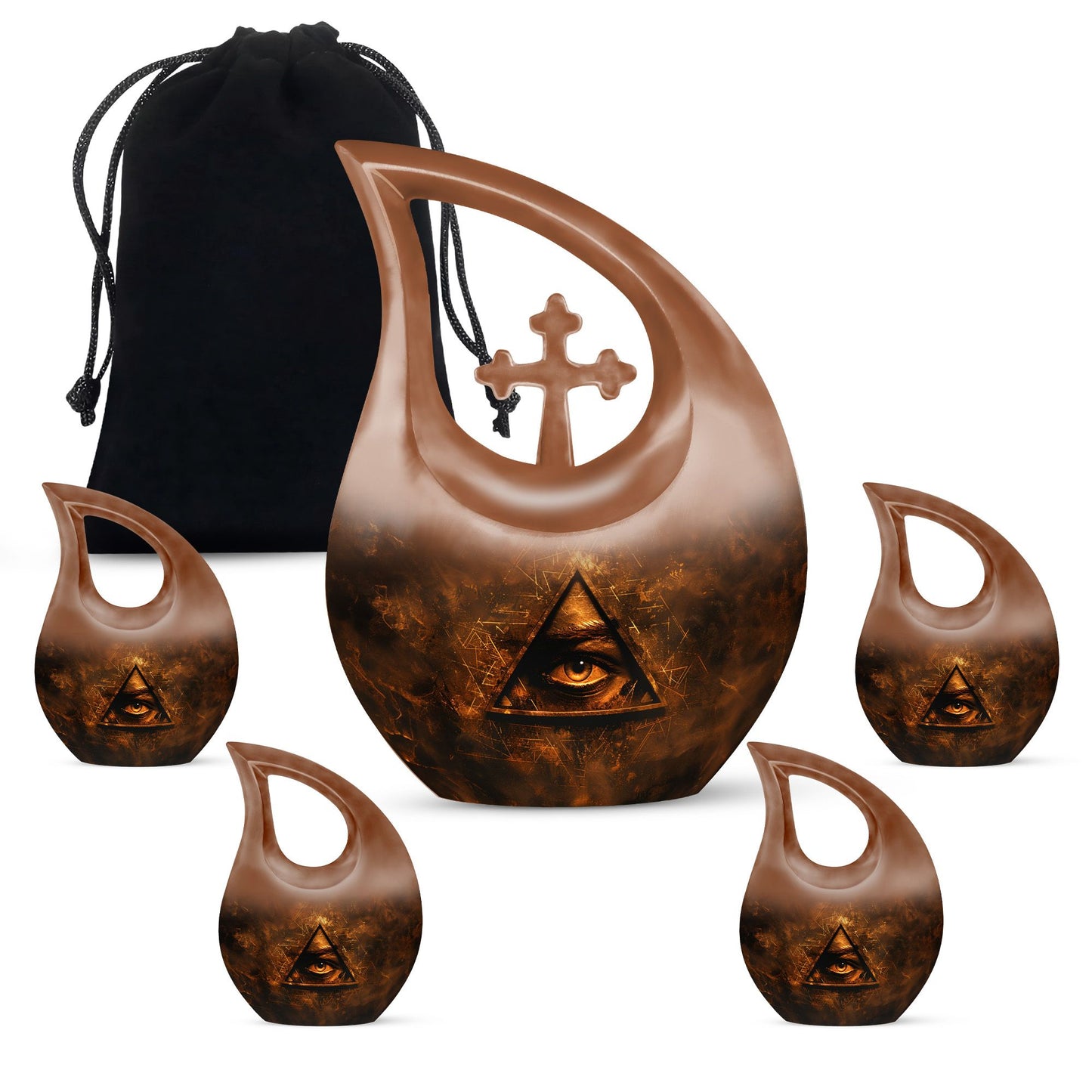 Cross Drop Catholic Urn