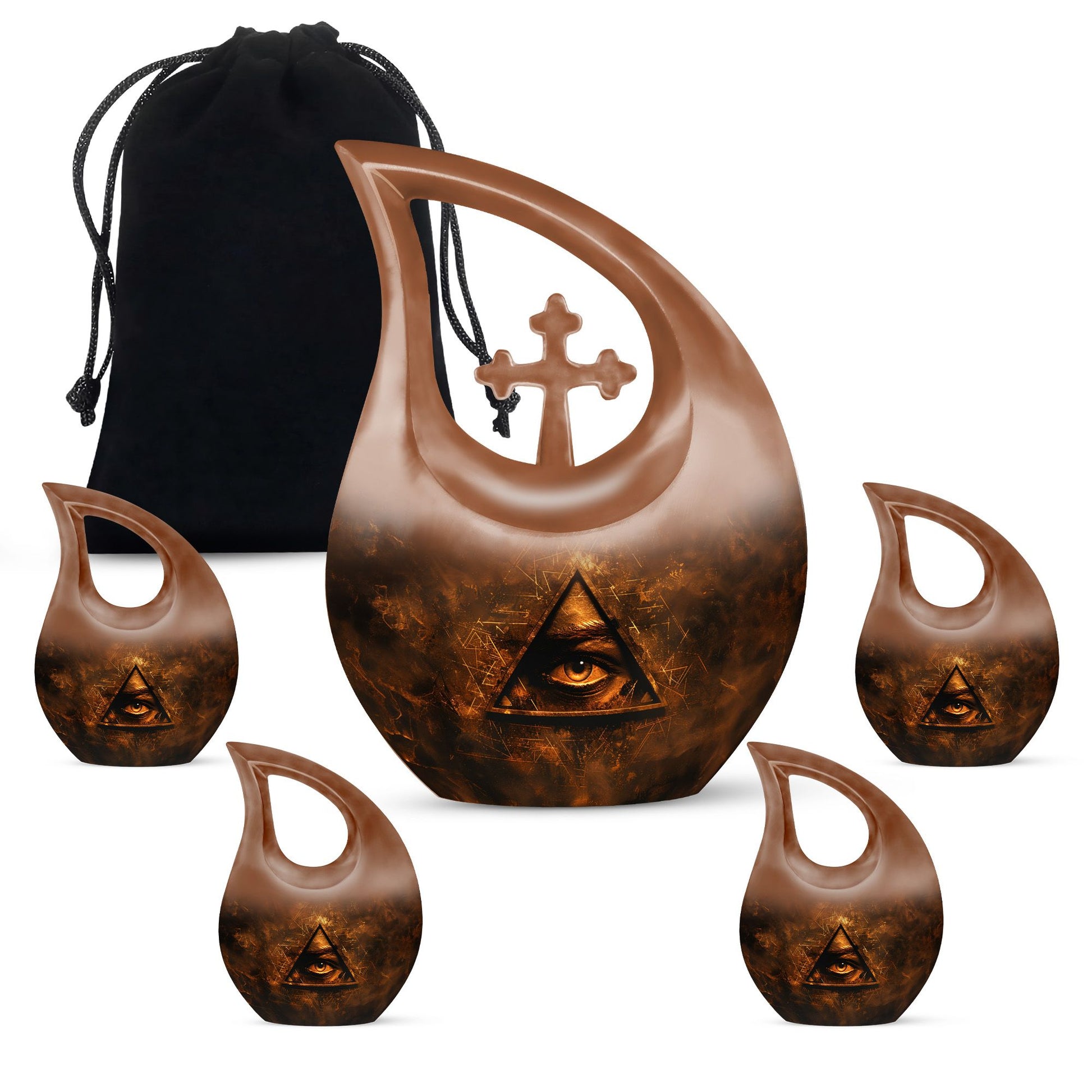 Cross Drop Catholic Urn