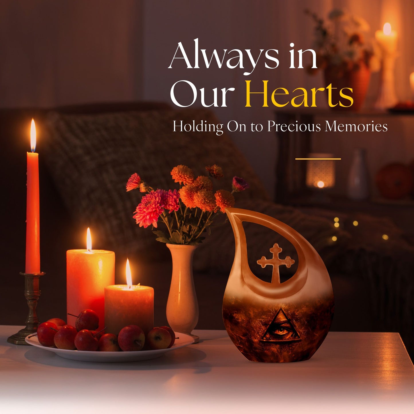 Cross Drop Catholic Urn