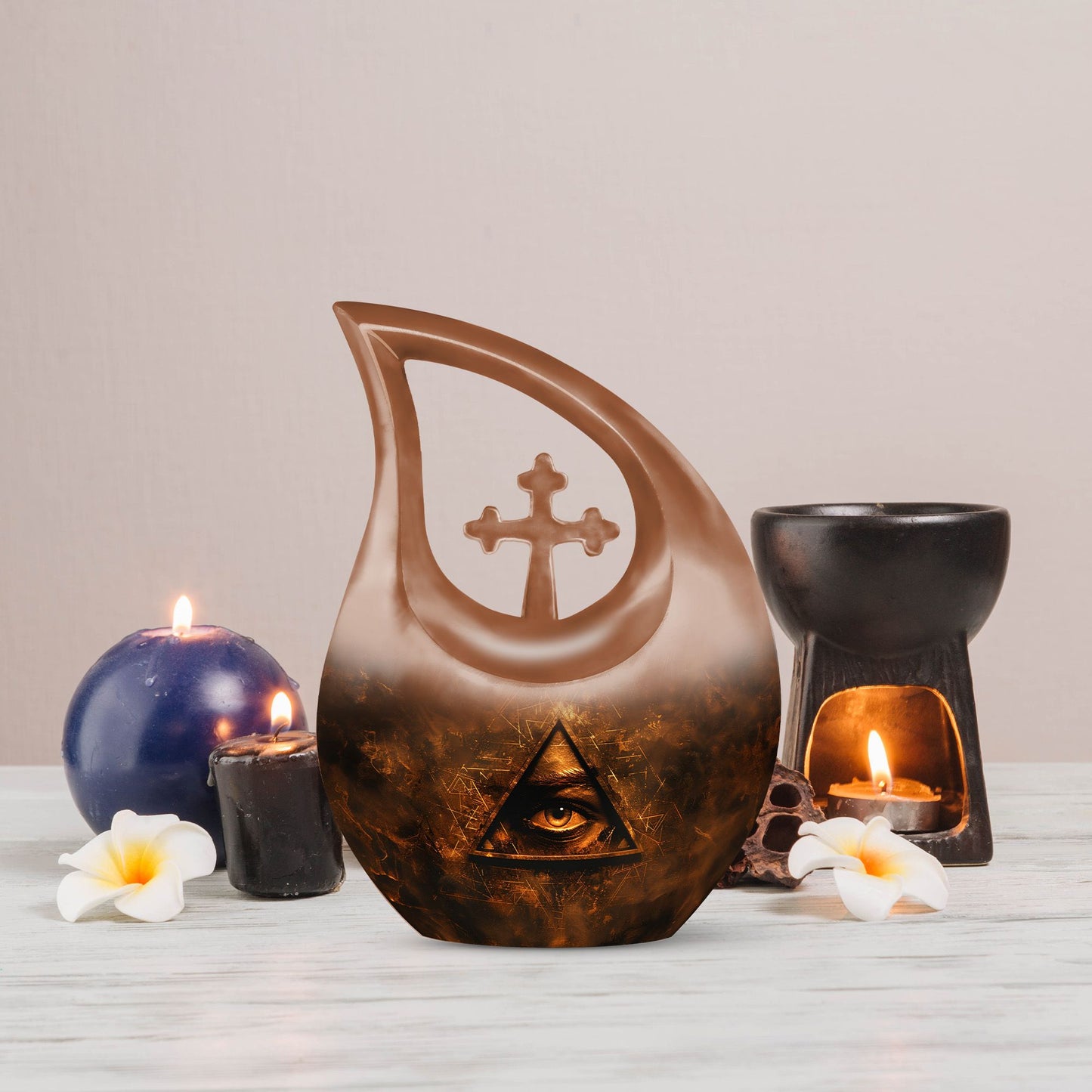 Cross Drop Catholic Urn