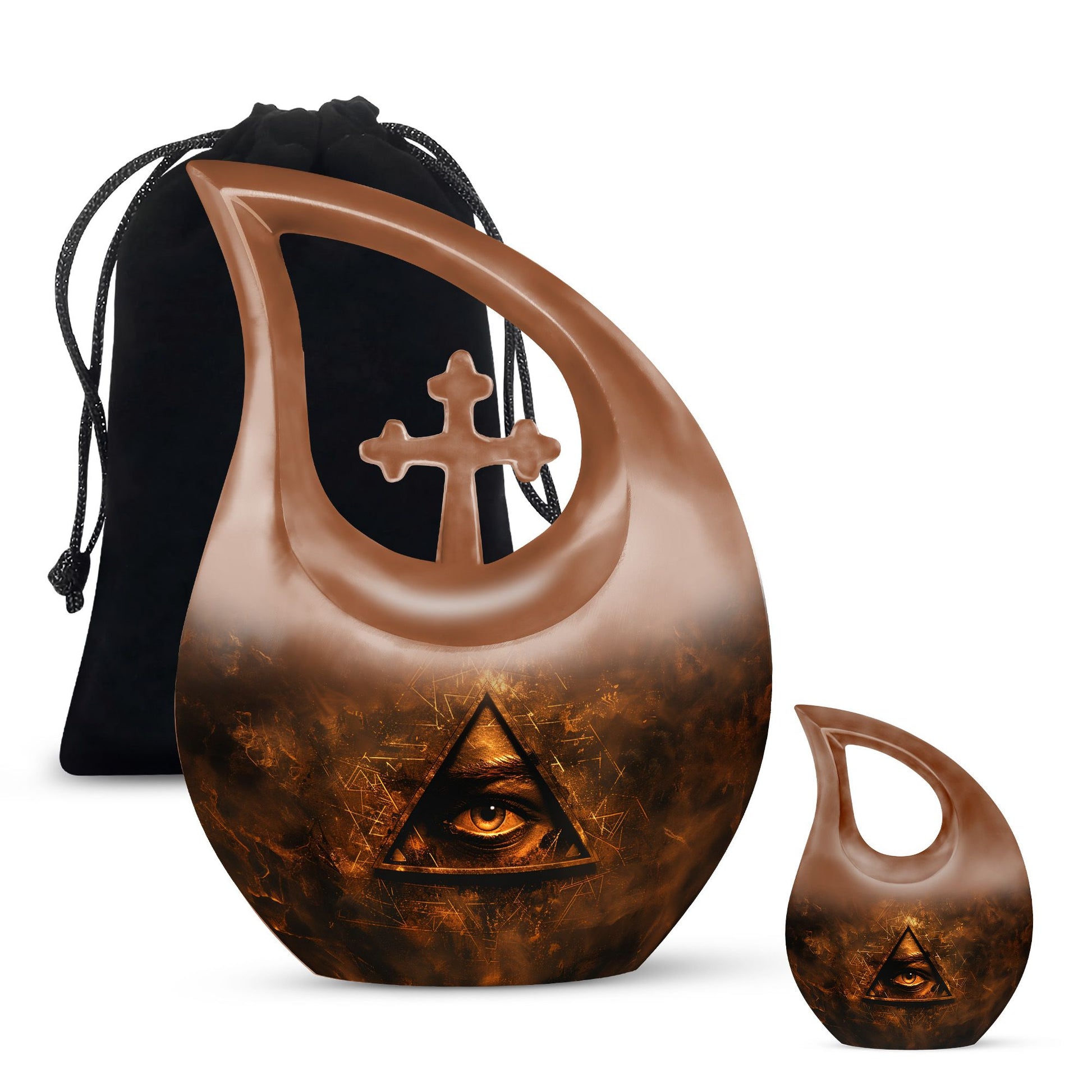 Cross Drop Catholic Urn