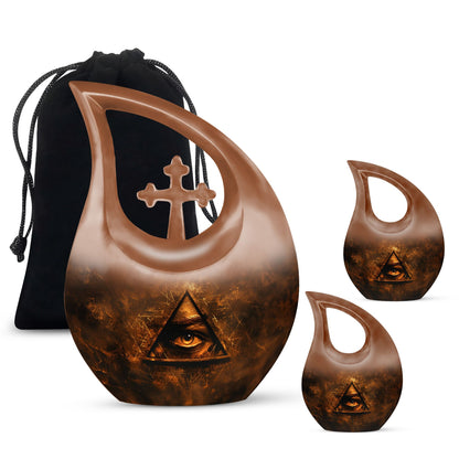 Cross Drop Catholic Urn