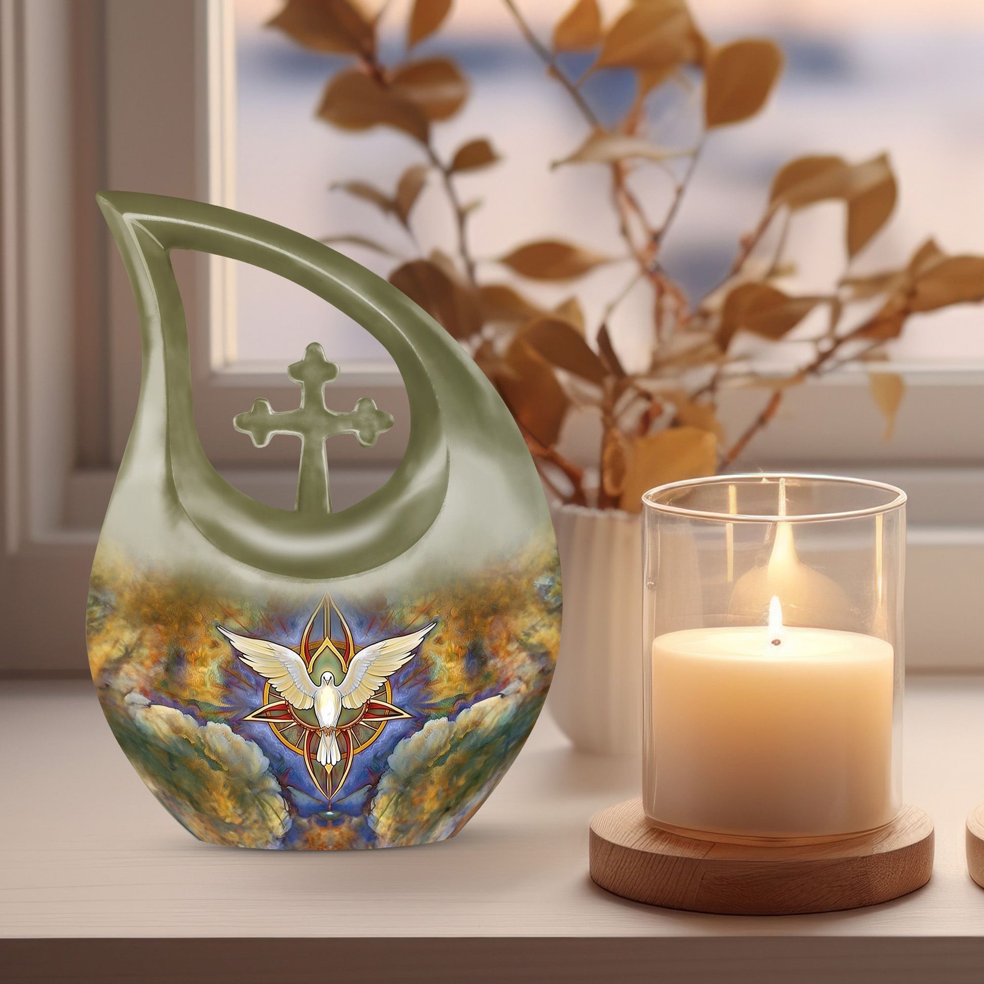 Catholic urn for dad