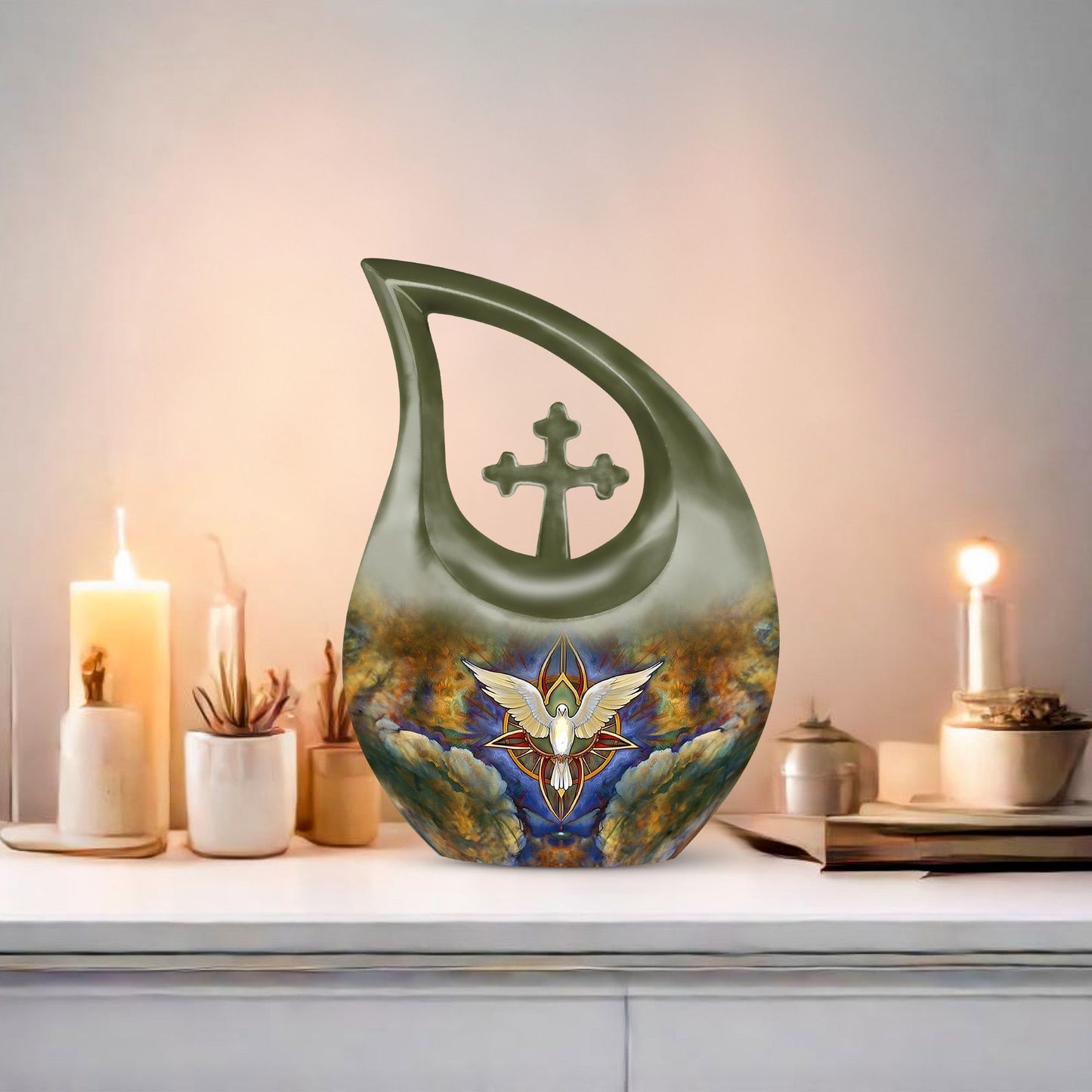 Catholic urn for dad