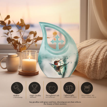 Humming Bird Themed Memorial Urn