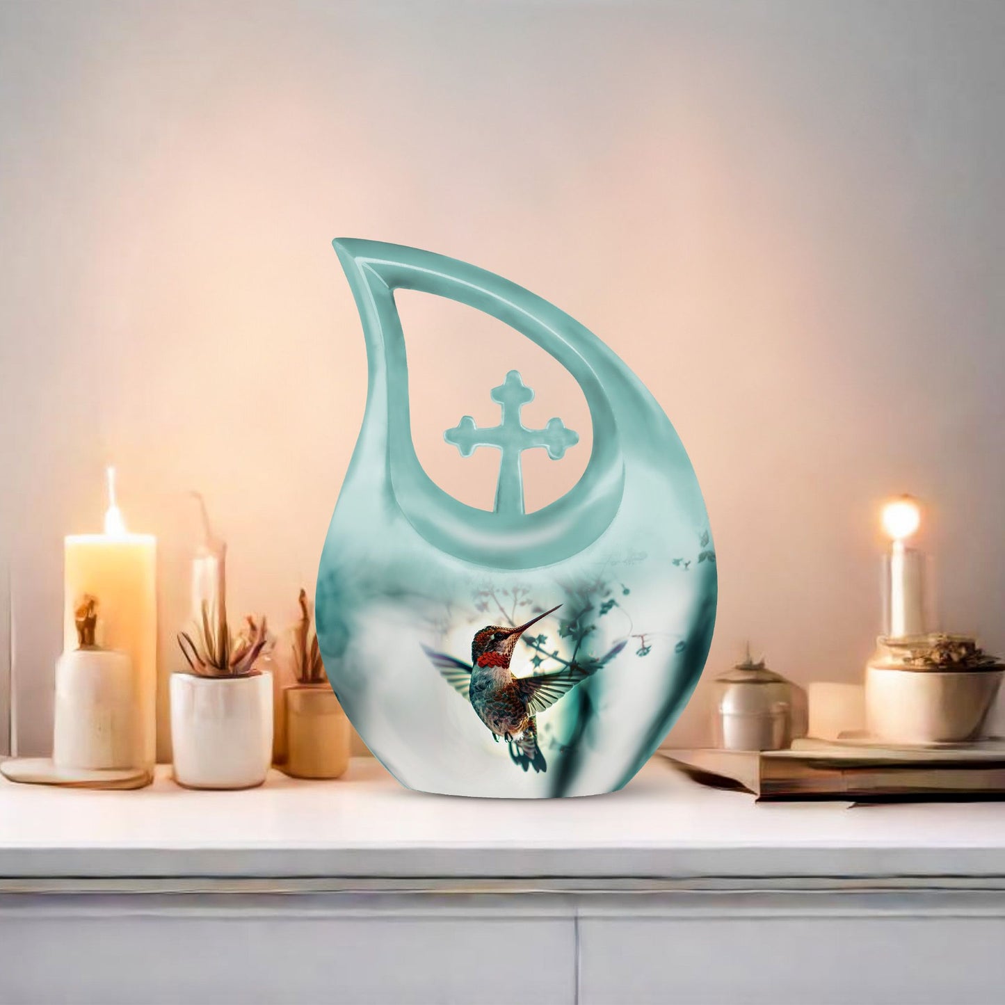 Humming Bird Themed Memorial Urn