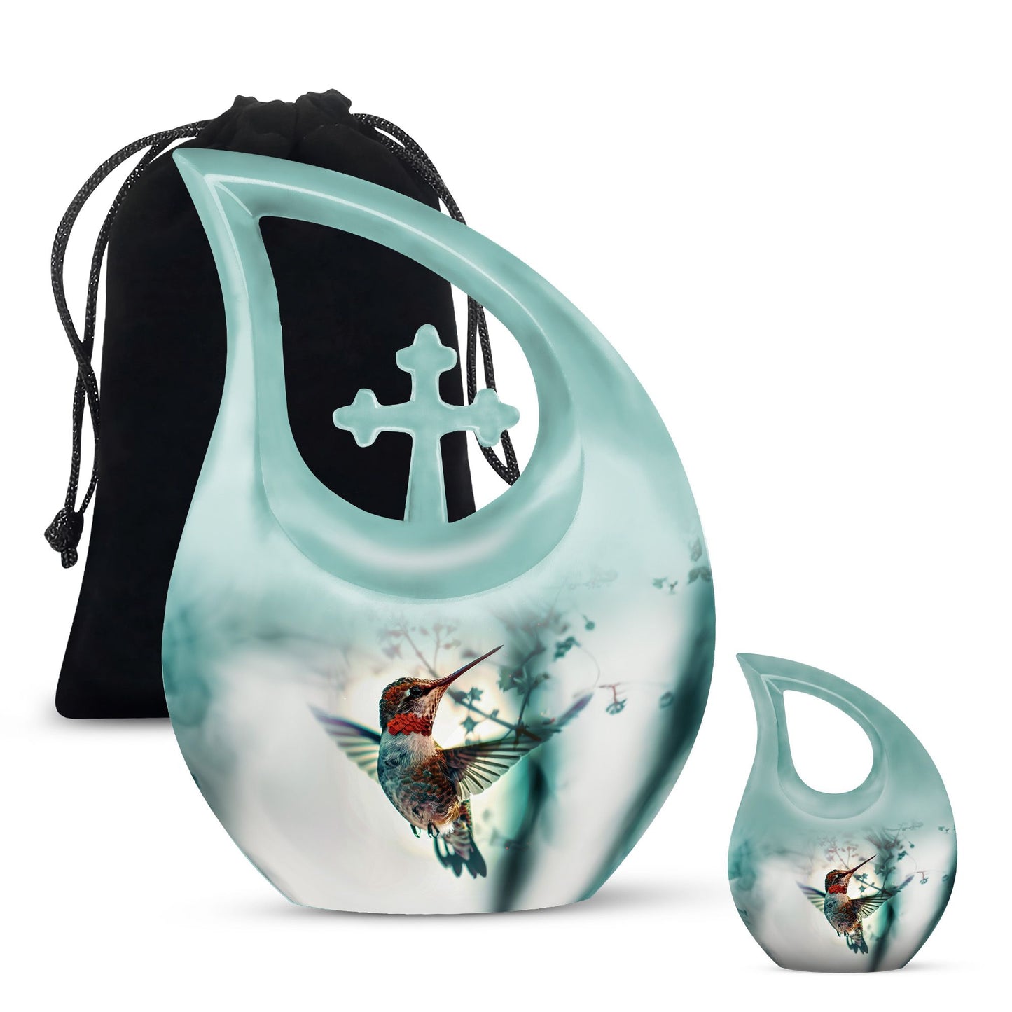 Humming Bird Themed Memorial Urn
