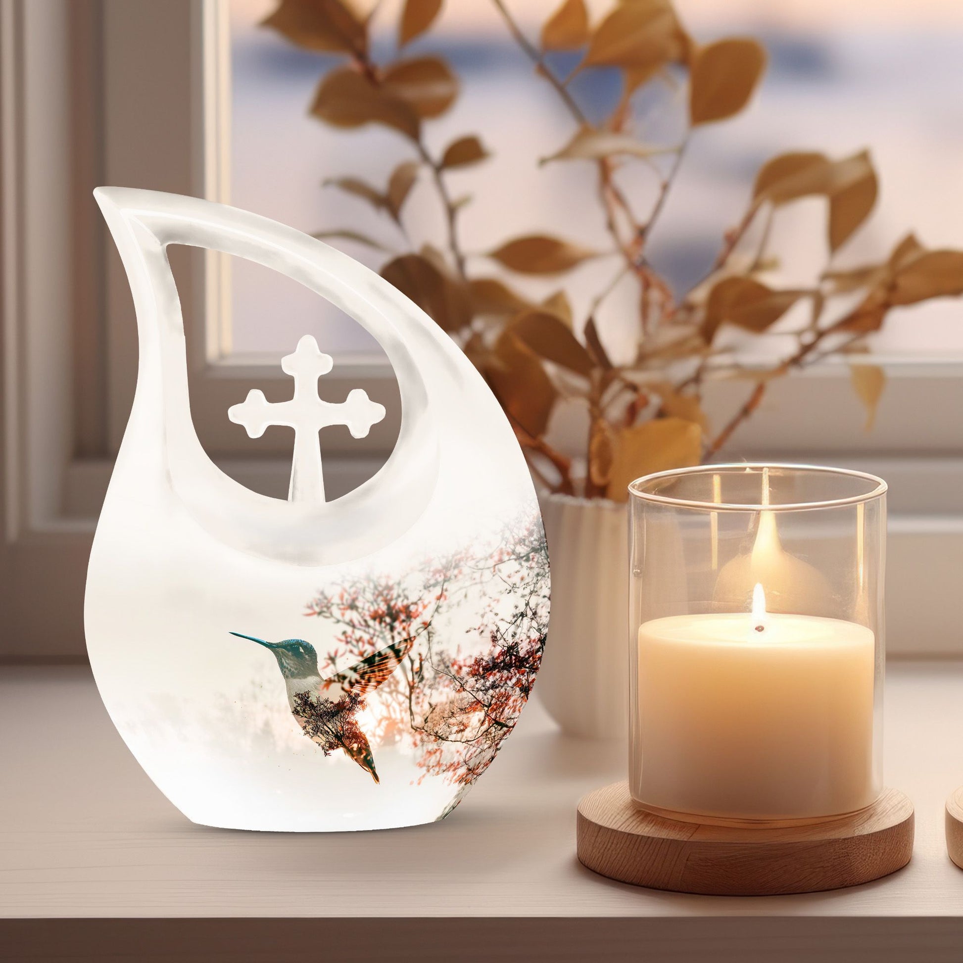 Humming Bird themed Urn