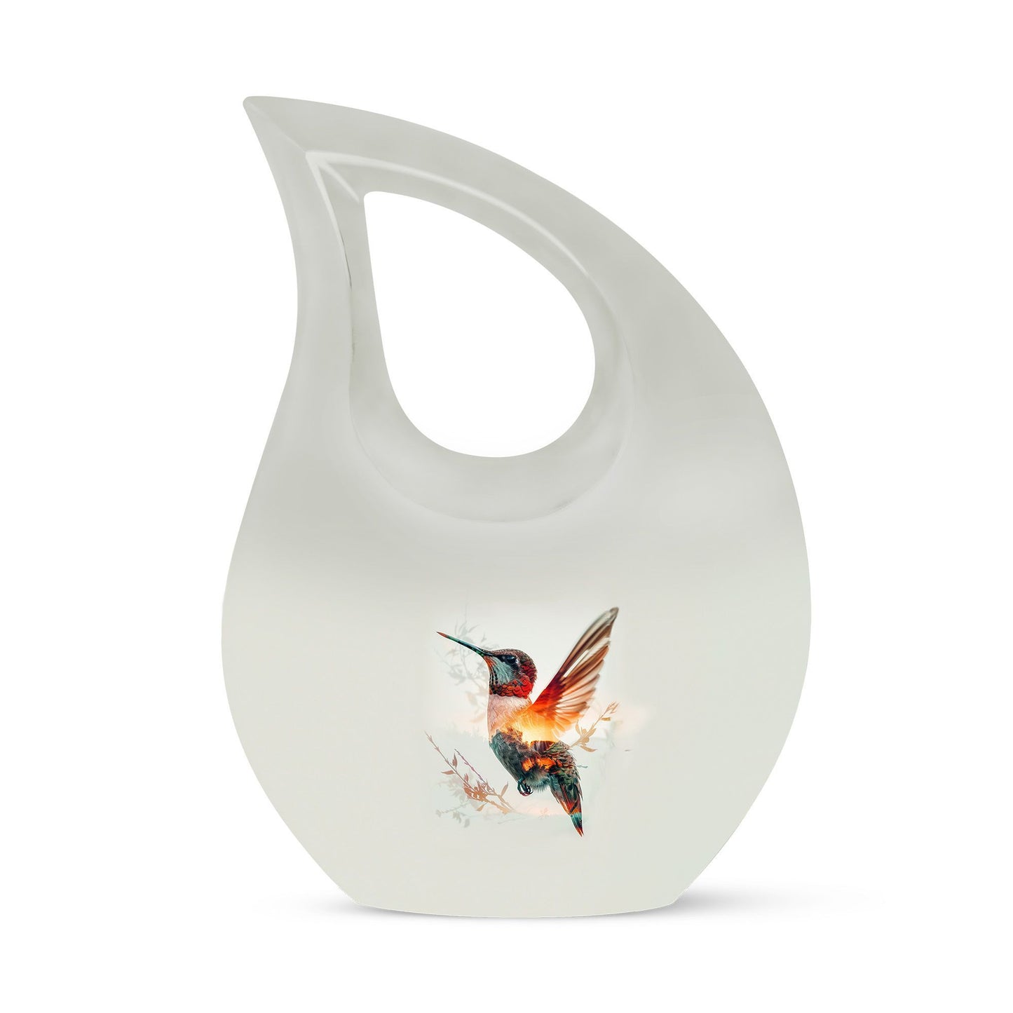 10-inch Humming Bird themed Cremation Urn