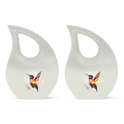 10-inch Humming Bird themed Cremation Urn
