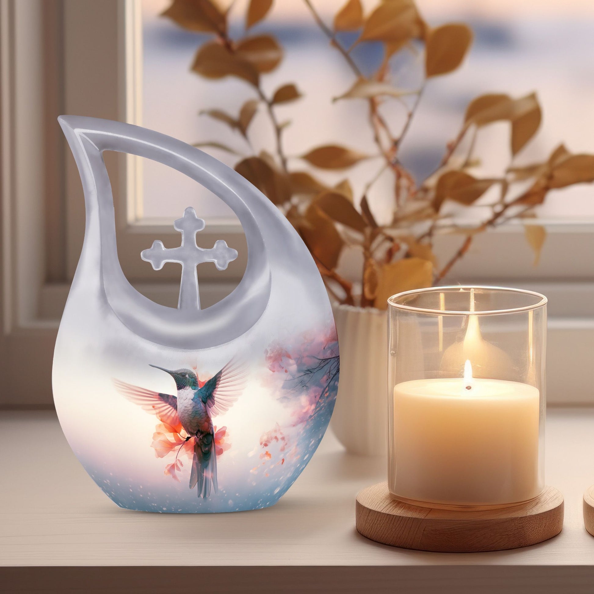 Medium-size hummingbird urn