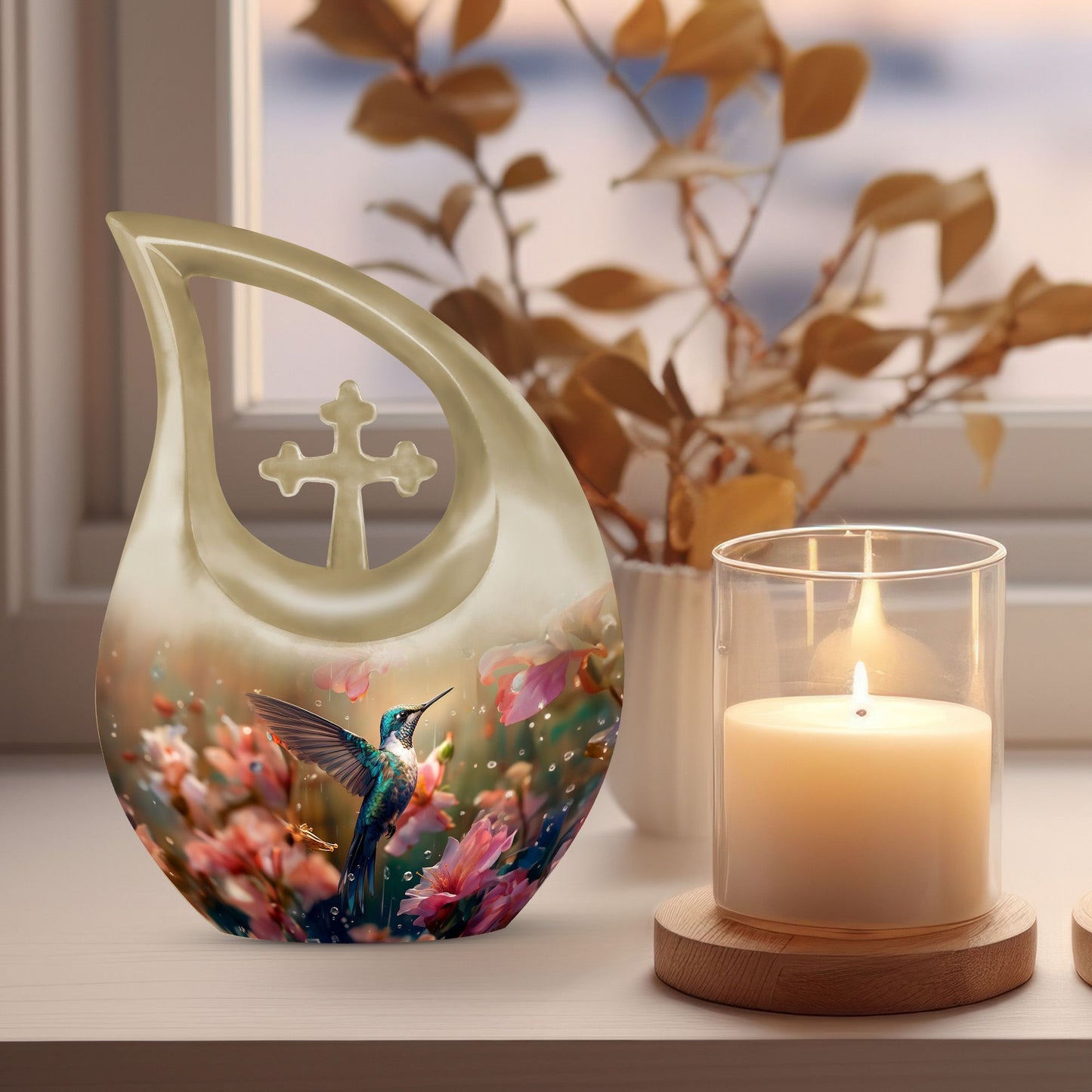 Humming Bird urn 