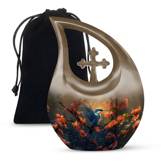 Medium size humming bird urn 