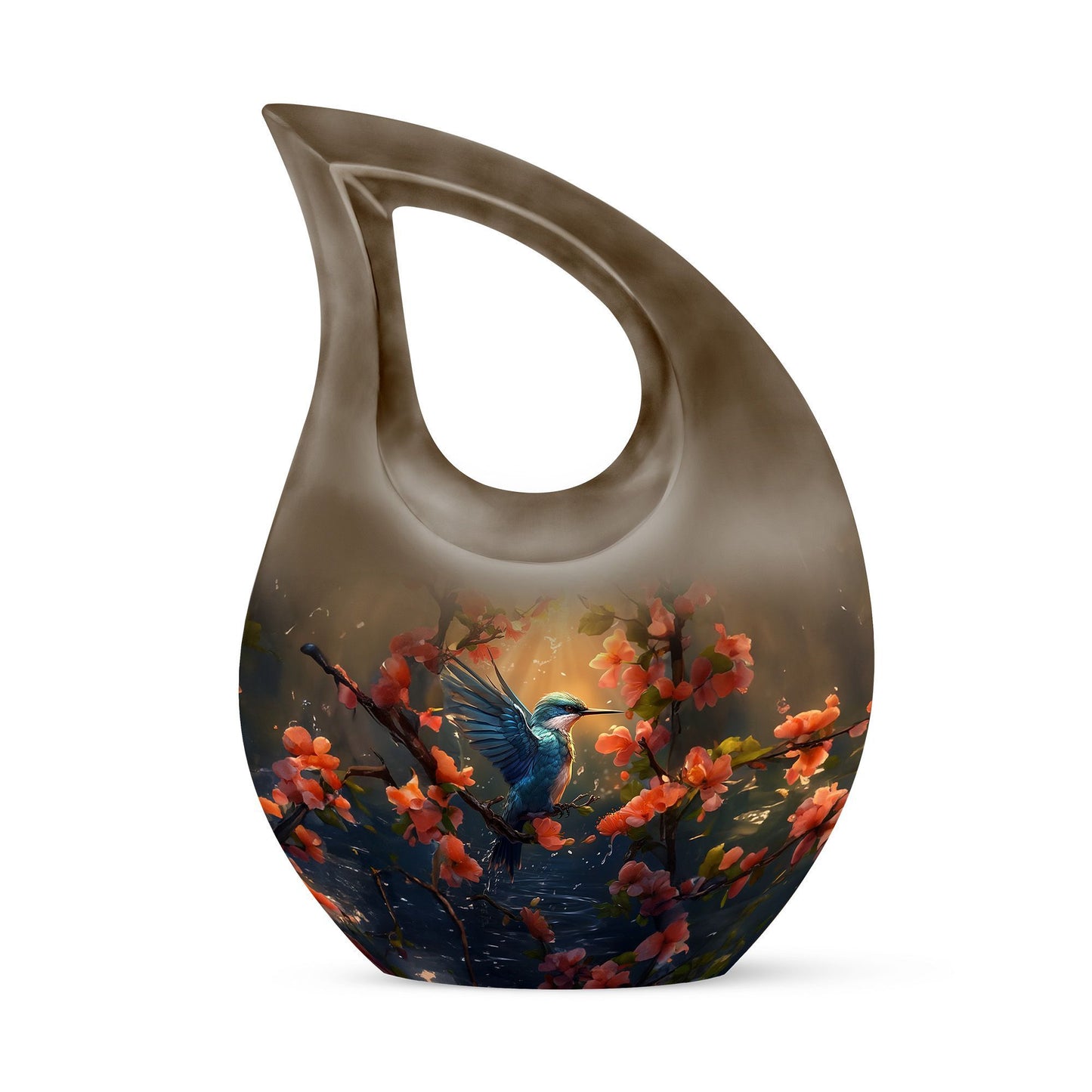 Medium size humming bird urn 