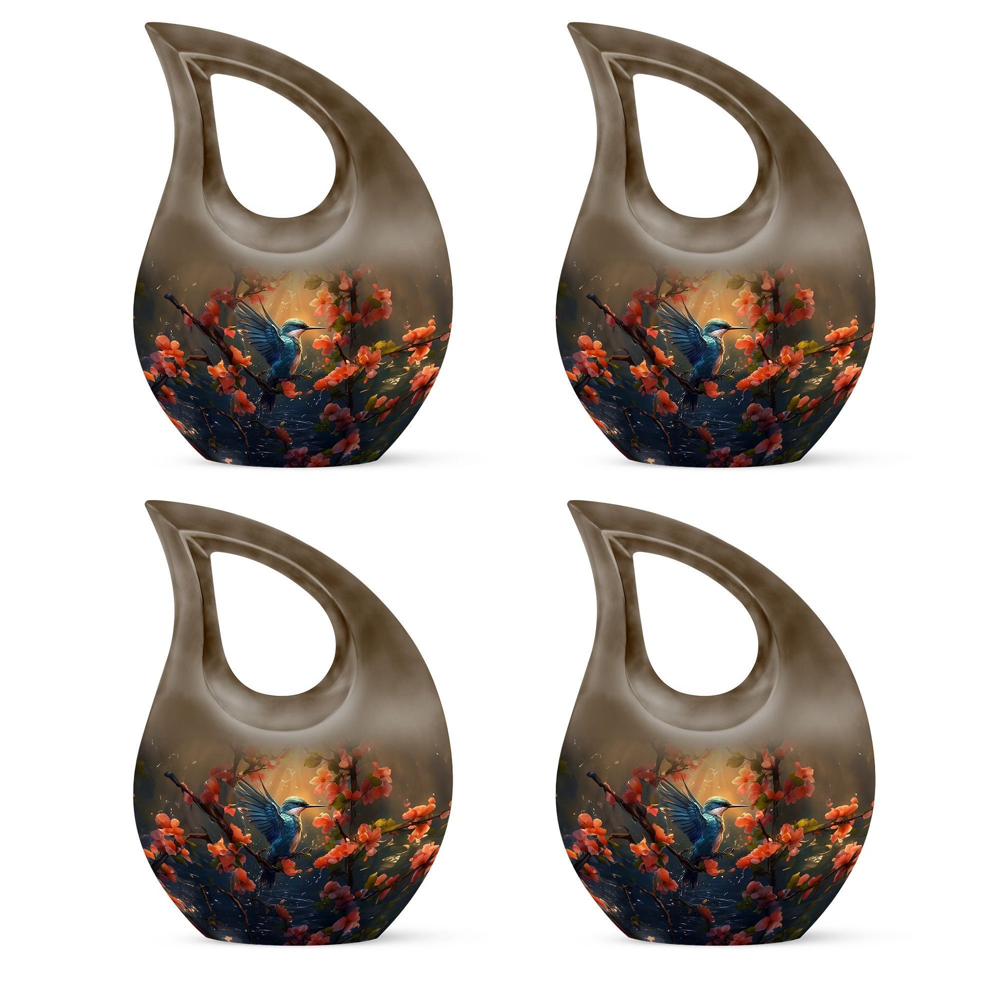 Medium size humming bird urn 