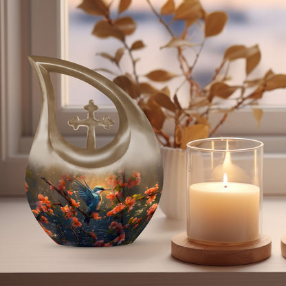 Medium size humming bird urn 
