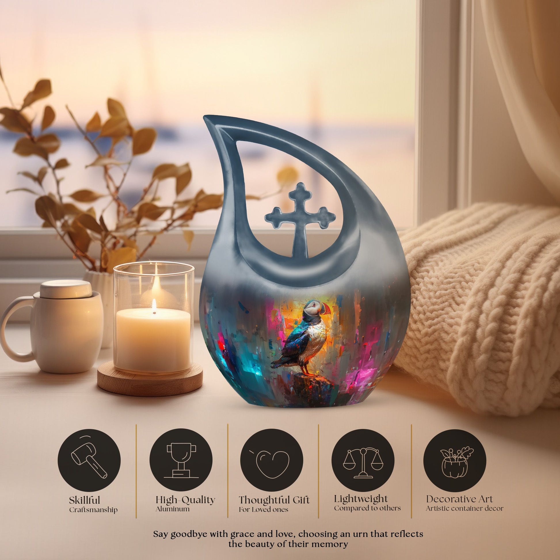 Puffin Bird urn
