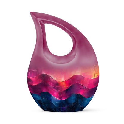 Personalized Artistic Cremation Urn for Adult Male - 10-inch, 200 cu in - Yatskia