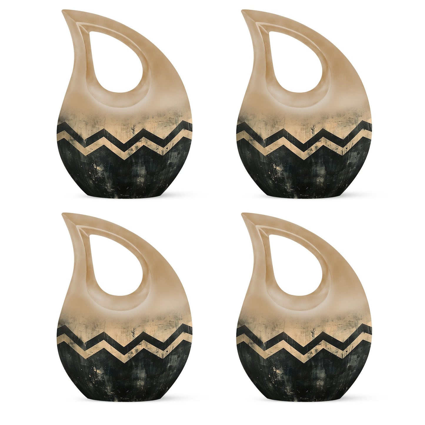 Personalized Artistic Cremation Urn for Human Ashes - 10-inch, 200 cu in - Yatskia