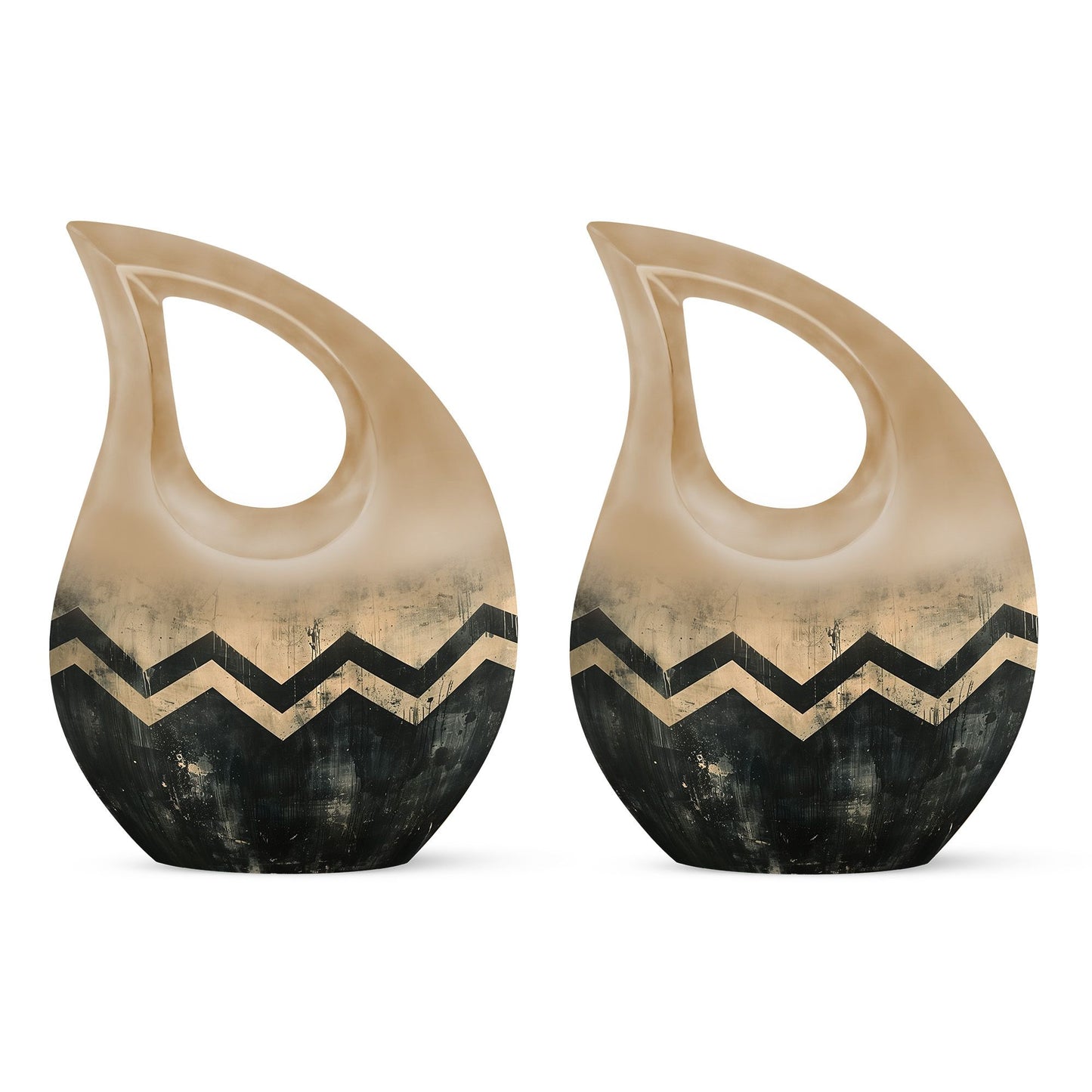 Personalized Artistic Cremation Urn for Human Ashes - 10-inch, 200 cu in - Yatskia