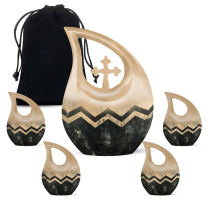 Personalized Artistic Cremation Urn for Human Ashes - 10-inch, 200 cu in - Yatskia