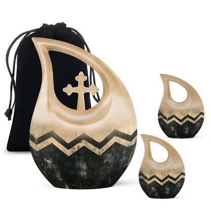 Personalized Artistic Cremation Urn for Human Ashes - 10-inch, 200 cu in - Yatskia