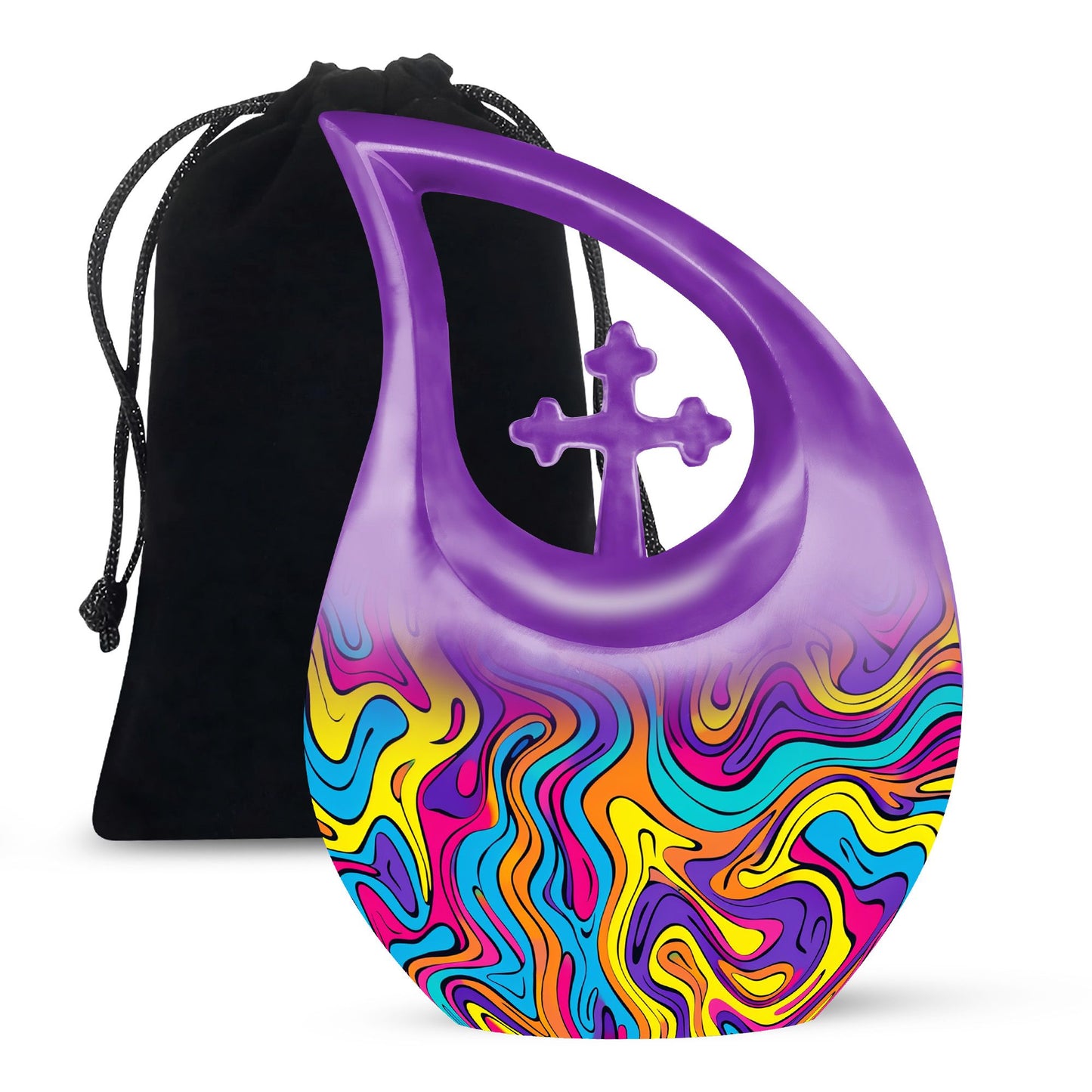 Cross Drop Pattern Urn