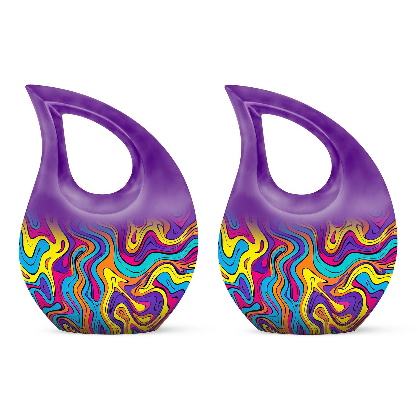 Cross Drop Pattern Urn