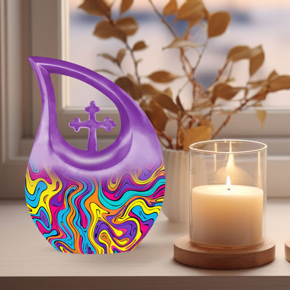 Cross Drop Pattern Urn