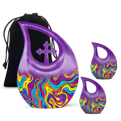 Cross Drop Pattern Urn