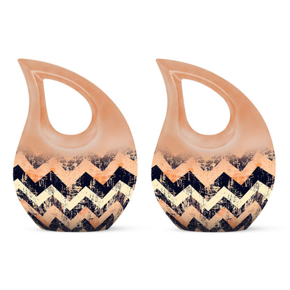 Personalized Artistic Cremation Urn for Adult Male - 10-inch, 200 cu in - Yatskia