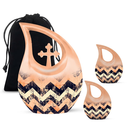 Personalized Artistic Cremation Urn for Adult Male - 10-inch, 200 cu in - Yatskia