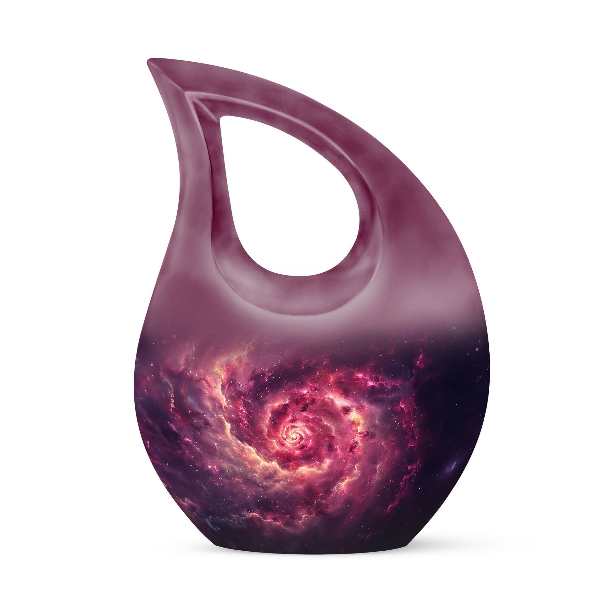 Galaxy Funeral Urn For Dad And Mom - Red Funeral Urn For Ashes