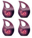 Galaxy Funeral Urn For Dad And Mom - Red Funeral Urn For Ashes