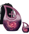 Galaxy Funeral Urn For Dad And Mom - Red Funeral Urn For Ashes