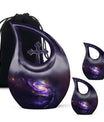 Purple Galaxy Memorial Urn For Funeral - Vast Galaxy Urn For Ashes