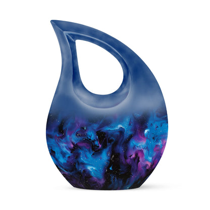 Personalized Galaxy Cremation Urn for Mom - 10-inch, 200 cu in - Yatskia