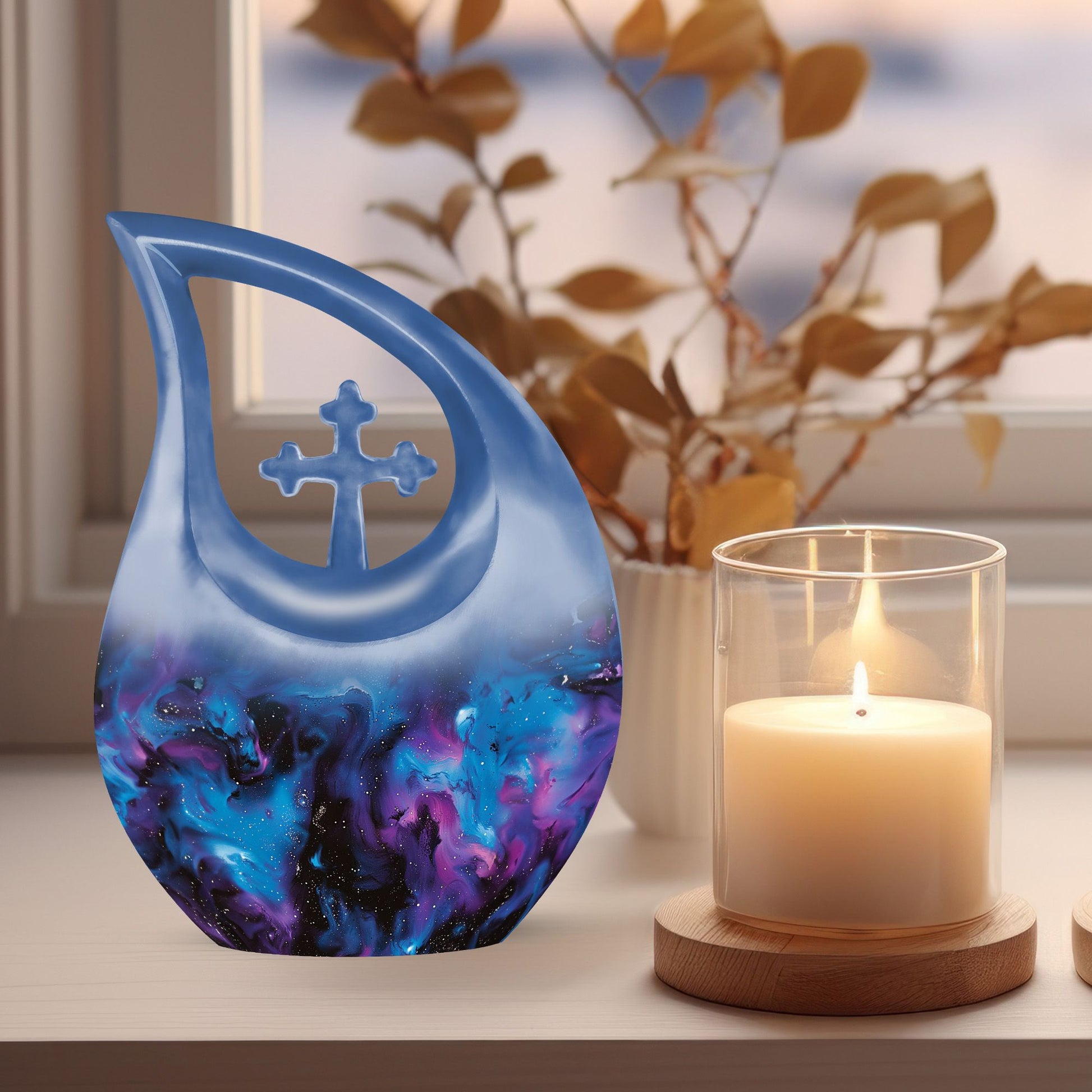 Galaxy-themed Urn for ashes