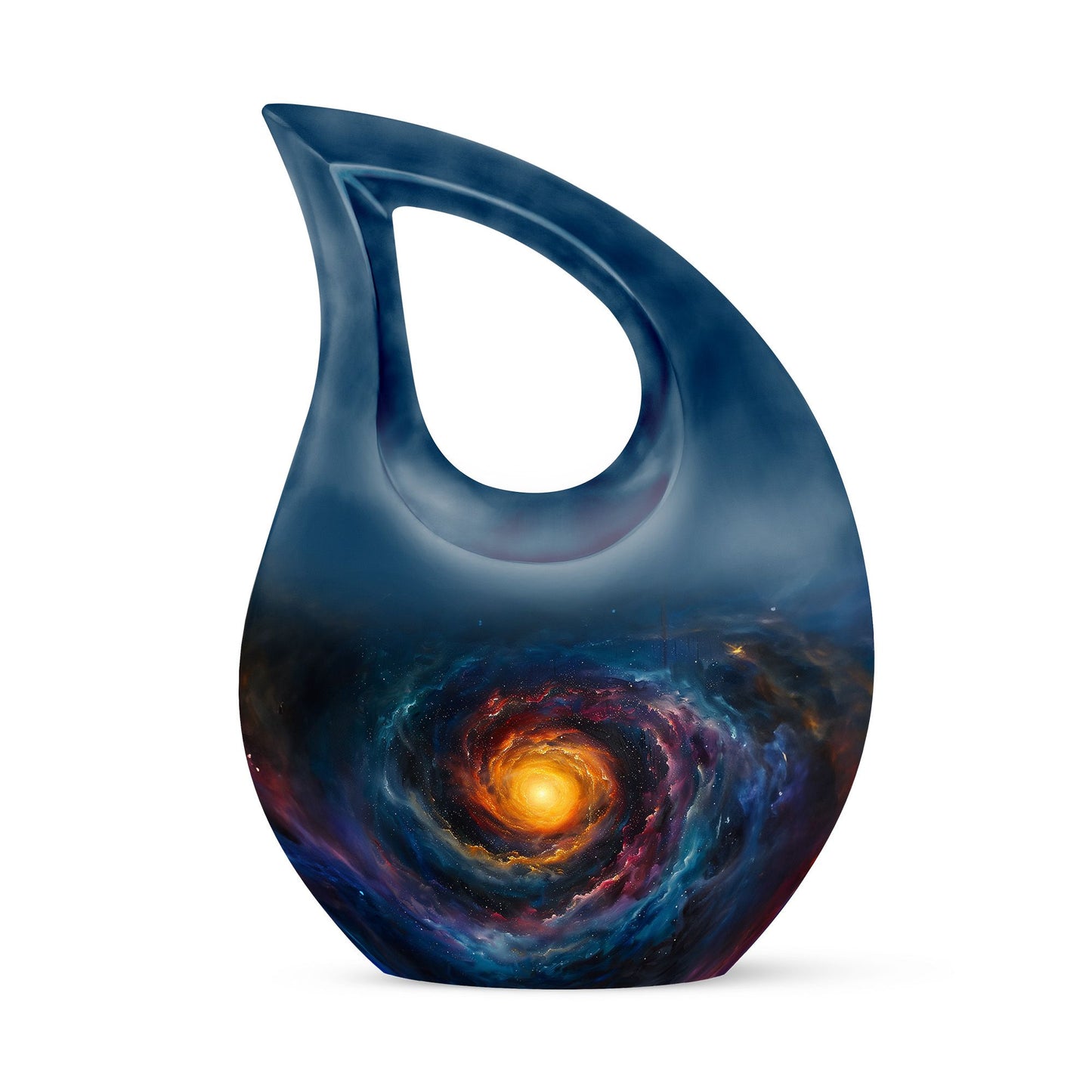 Personalized Galaxy Memorial Urn for Mom - 10-inch, 200 cu in - Yatskia