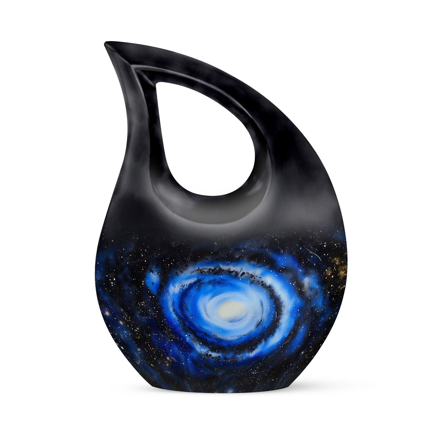 Personalized Galaxy Cremation Urn for Human Ashes - 10-inch, 200 cu in - Yatskia