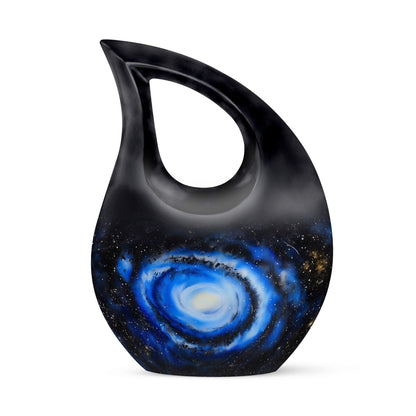 Personalized Galaxy Cremation Urn for Human Ashes - 10-inch, 200 cu in - Yatskia