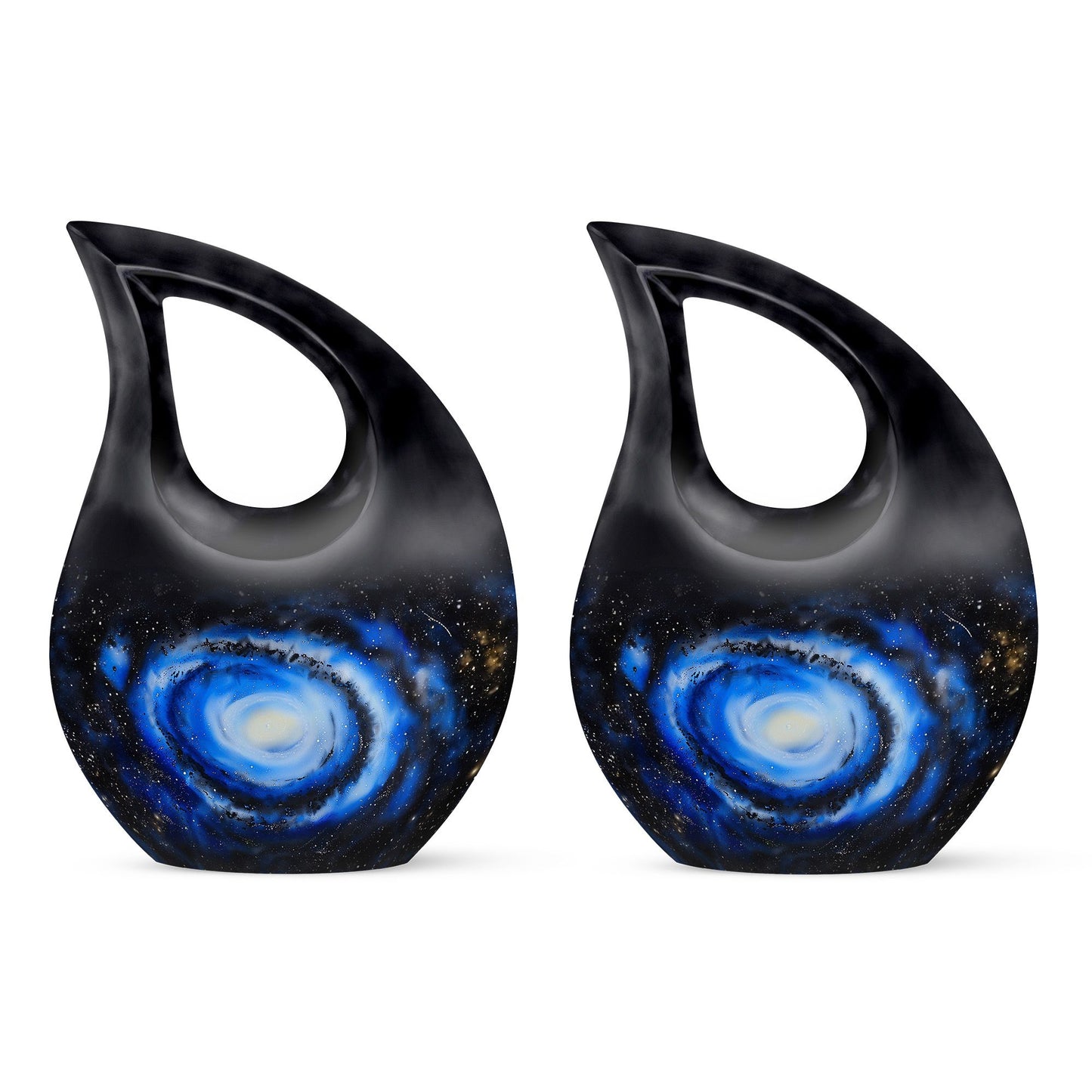 Personalized Galaxy Memorial Urn for Human Ashes - 10-inch, 200 cu in - Yatskia