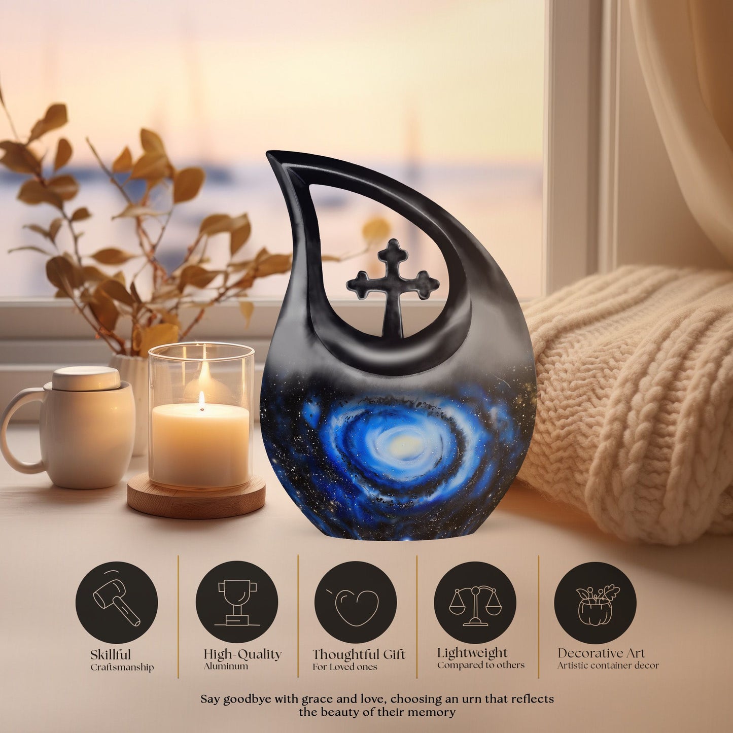Galaxy urn