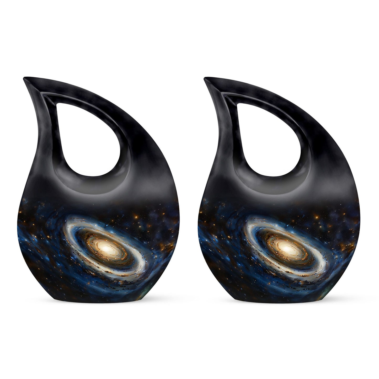 Personalized Galaxy Cremation Urn for Adult Male - 10-inch, 200 cu in - Yatskia