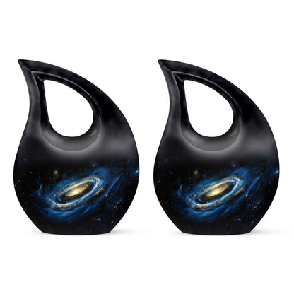 Personalized Galaxy Memorial Urn for Human Ashes - 10-inch, 200 cu in - Yatskia