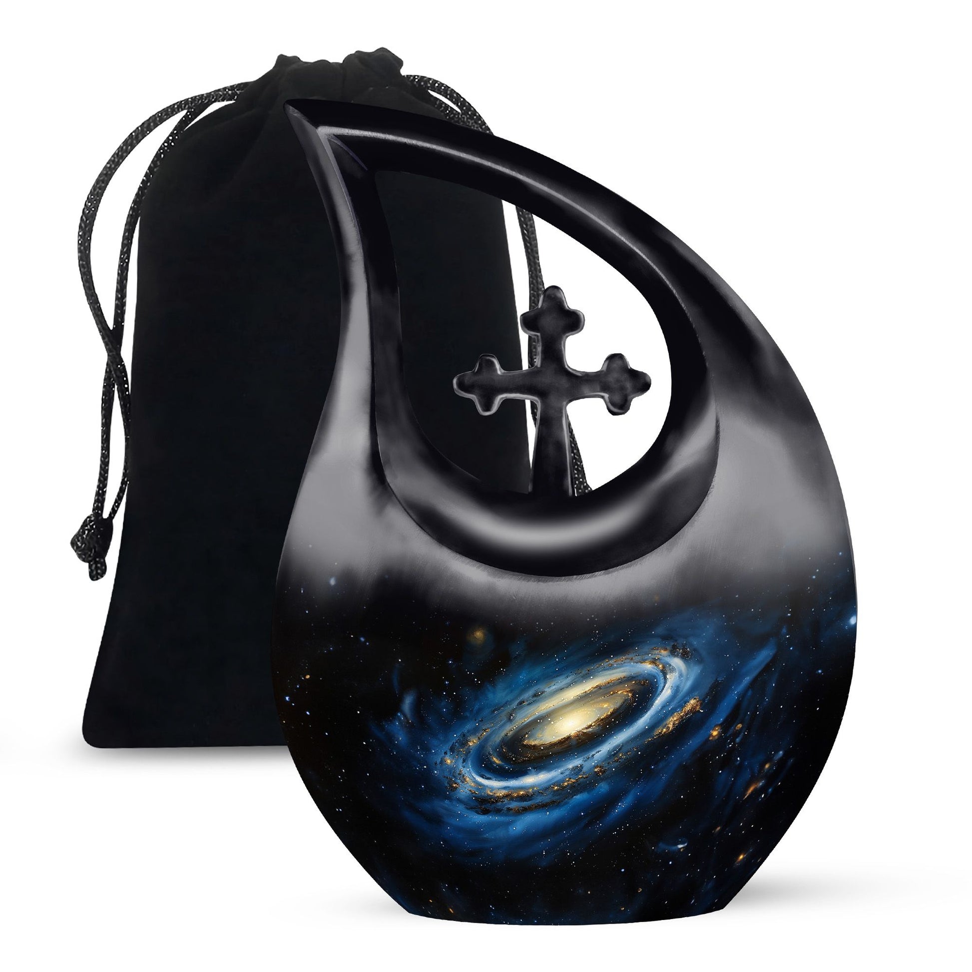 Milky Way Galaxy Funeral Urns For Ashes - Outer Space Memorial Urn