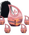 Ocean Fishing Cremation Urns For Ashes - Pink Memorial Urn For Father