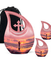 Ocean Fishing Cremation Urns For Ashes - Pink Memorial Urn For Father